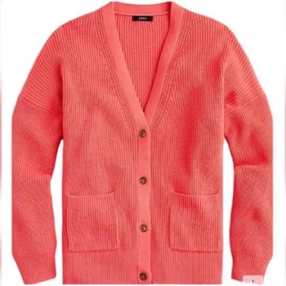 J. Crew Sweaters - NWOT - J. Crew Vibrant Coral Cardigan
